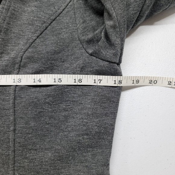 Hem & Thread Women's Asymmetrical Full Zip Riding Jacket Grey Size Medium - Picture 13 of 16
